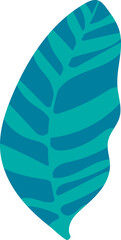 Colorful tropical leaf vector