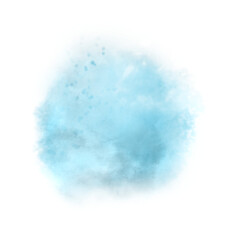 Fototapeta na wymiar A blue watercolor spot. Template for the design. Illustration