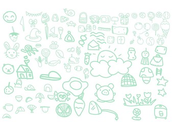 Fototapeta premium draw pictures from different shapes