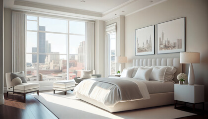 Contemporary Luxury Penthouse Bedroom