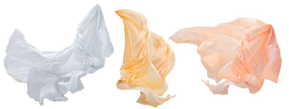 abstract flying fabric png	