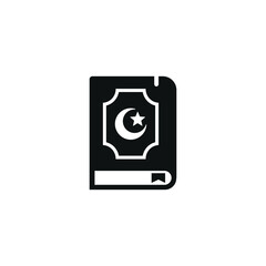 Quran icon isolated on white background. Islamic icon vector. Ramadan icon vector