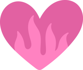 Heart y2k style vector