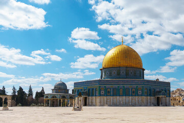 The Dome of the rock, Al-Aqsa Mosque, Jerusalem old city, Palestine
