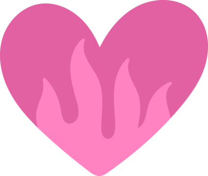 Heart y2k style vector