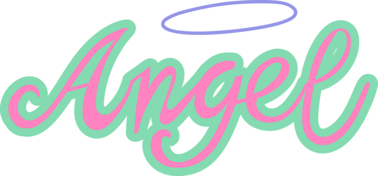 Angel y2k style vector