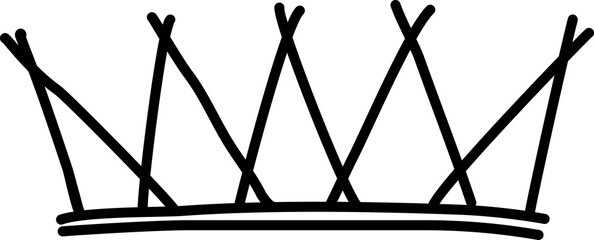 Hand drawn crown