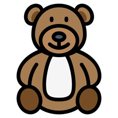 bear filled outline icon