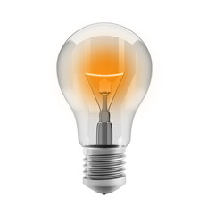 Light bulb concept of idea, resolution and creativity. 3d rendering