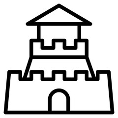 castle outline icon