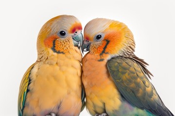 Fototapeta na wymiar A couple of birds - Generative AI