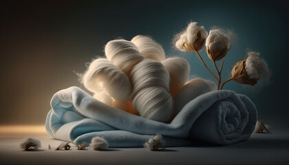 Organic cotton, sustainable textile, Generative AI