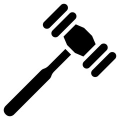 hammer glyph icon