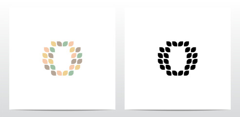 Leaves Leaf Letter Logo Design O
