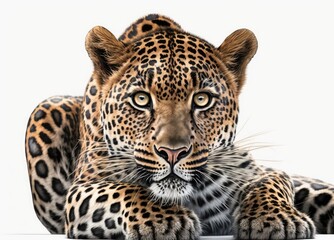 Fototapeta na wymiar A close up of a leopard - Generative AI