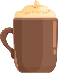 Beverage latte icon cartoon vector. Spice drink. Food dessert