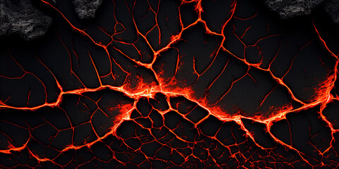 red lava texture background, Generative AI