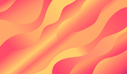 abstract background  in the form of waves of yellow-pink .