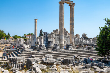 Didyma Apollo Temple, one of the most important prophecy centers of the ancient world, is located in the city center of Didim district of Aydın Province