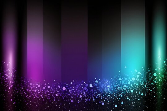 Glimmering Blue, Black, and Purple Gradient Background Created by Generative AI Technology