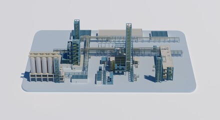 3D plant building model