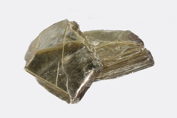Muscovite, also known as common mica, isinglass, or potash mica, a mica mineral from Finland