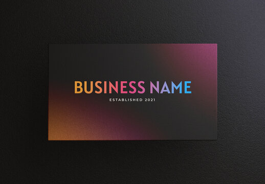 Dark Business Card Mockup