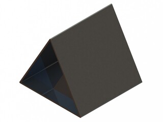 Aluminum Extruded Triangular Tubing MOD:AL-030e 3D Rendering