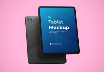 Floating Smart Device Tablet Mockup