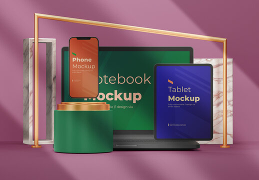 Smart Devices Mockup Scene