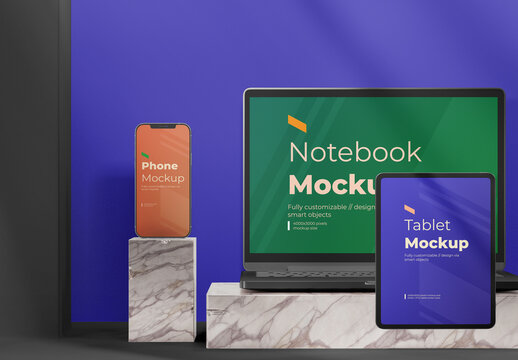 Digital Smart Devices Mockup