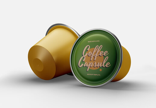 Coffee Machine Capsule Branding Mockup