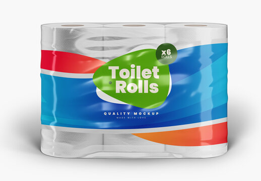 Toilet Paper Branding Mockup