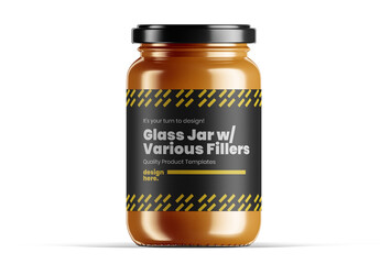 Glass Jar Mockup Template
