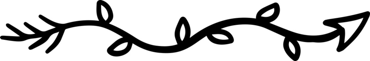 Handdrawn Arrow Doodle