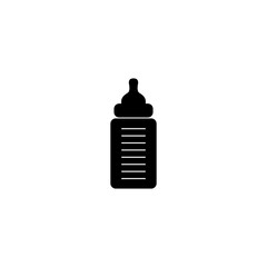 Baby bottle icon. Simple style baby icon isolated on white background