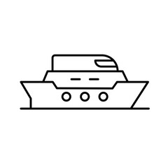 Cruise ship Vector Icon