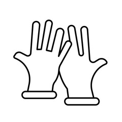 Cpr gloves Vector Icon

