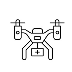 Drone camera Vector Icon which can easily modify


