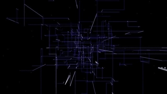 Animated Circuit With Alpha Video