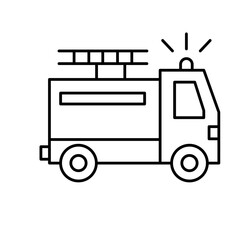 Emergency vehicle Vector Icon

