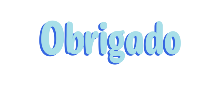 obrigado - thank you written in Portuguese - Blue color - image, poster, placard, banner, postcard, card. png portugal
- Powered by Adobe