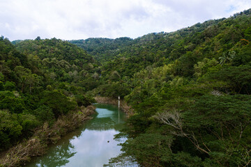 Fototapeta na wymiar Clean river in the tropical mountains. Bitbit River, Bulacan, Philippines