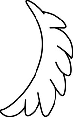 wing design illustration isolated on transparent background