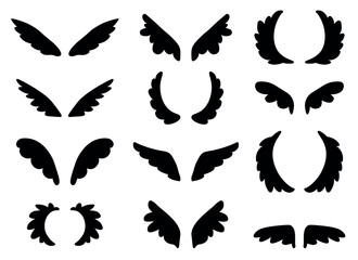 Fototapeta premium wing vector design illustration isolated on white background