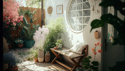 Creating an Interior Garden Haven created using generative ai