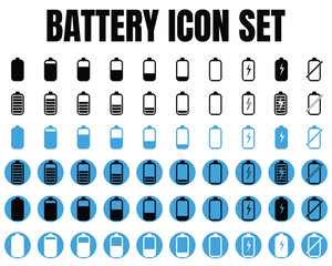set icon Battery for apps, banner, flyer, poster , etc