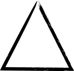 triangle design illustration isolated on transparent background