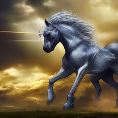 Obraz na płótnie Canvas fantasy horse background