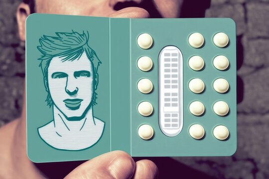 Men's Health Contraceptive Pill. Generative Ai